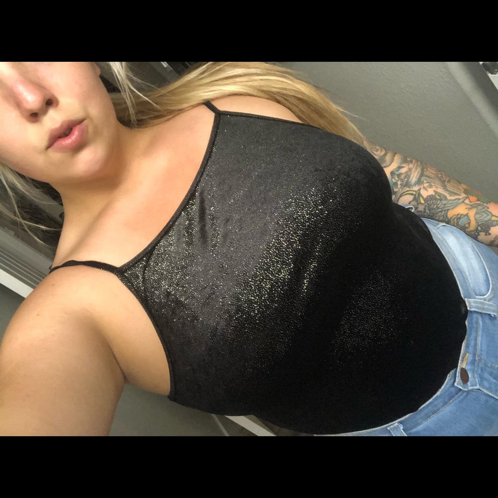 Gunmetal🖤 Grey/Black Sparkly H&M Bodysuit